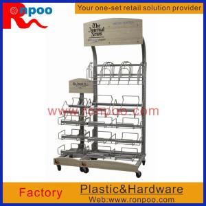 China Metal hanging display racks, Grocery Food Racks, Floor Sign holders, Garment Display Racks, Retail Store on sale