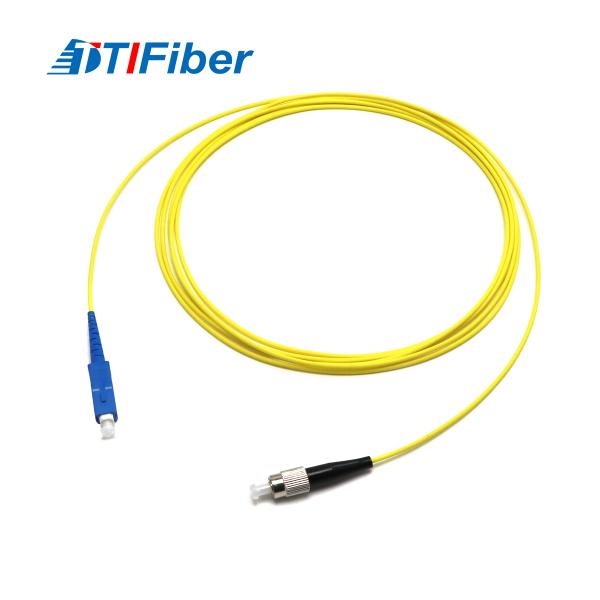 Singlemode Simplex SC/UPC-FC/UPC SX PVC LSZH Fiber Optic Patchcord