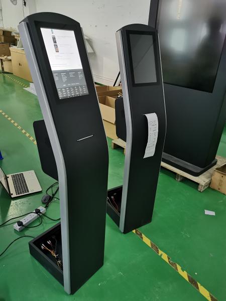 Floor Standing Capacitive Touch Screen Kiosk 12.1'' THERMAL Printer For Order