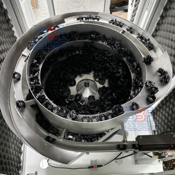 Customized Vibratory Bowl Feeder Big Size Vibratory Feeding Systems With Dust Cover