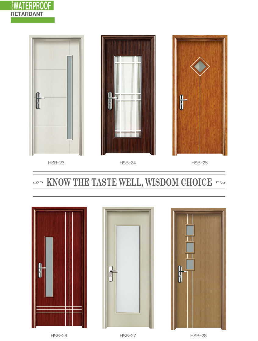 Recycled Materials WPC Hollow Doors High Performance Customizable