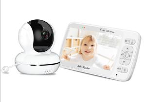 Buy cheap Remote Swivel 2.4 GHZ Wireless Baby Monitor 5 Inch 720P Color Display Support VOX Mode product