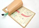 Customized Tactile Membrane Switch Keyboard With Clear Display Window 165x227mm