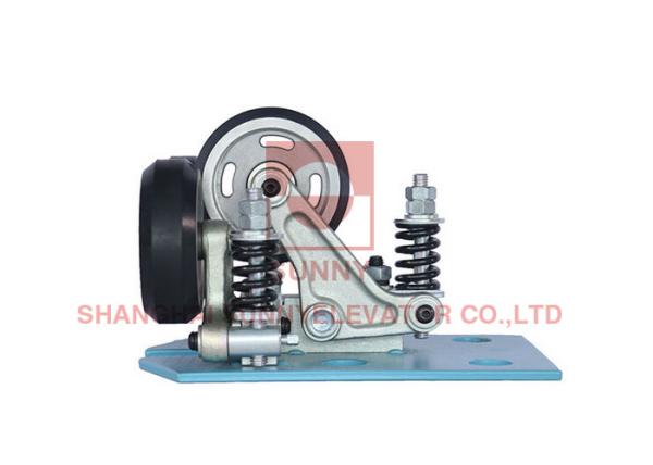 Quality 1200kg Load Elevator Spare Parts Elastic Roller Guide Shoe 10mm / 16mm Rail Width for sale