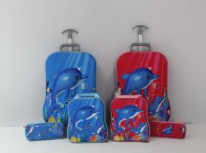 3D carton EVA trolley school bag 3 pcs