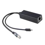 12v 2a Type C and Lan Port RJ 45 Connect USB Poe Splitter for Power Over