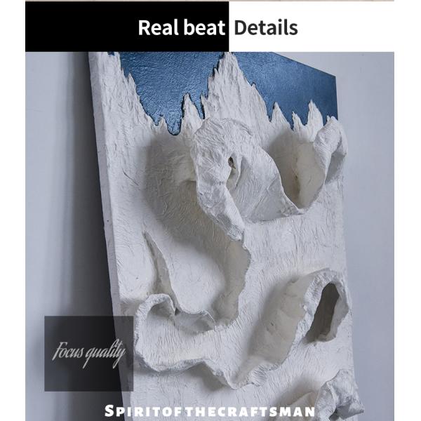 Hand Painted Landscape Custom Modern Textured Canvas Oil Painting 3D Relief Geometryczny Painting Abstract Modern Handmade