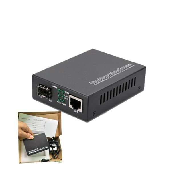 Quality Secure Shipment 10/100/1000M Fiber Optical Media Converter LC Interface With Tx1550nm Description for sale