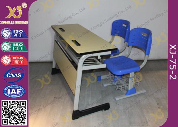 Quality Double Seats Two Seaters Student Desk And Chair Set For Junior School for sale