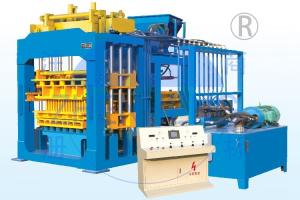 Precast QT6-15 Block Production Machine , Hydraulic Pressure Building Block Making Machine