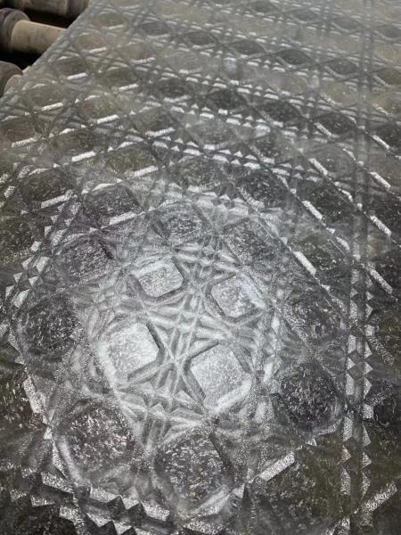 Quality Translucent Acid Etched Tempered Glass Acid Pickling Texture Pattern for sale