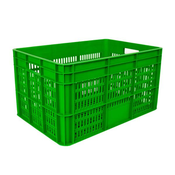 Quality Kid-Friendly Plastic Crate Box with Handle Customized Volume Free Samples for sale