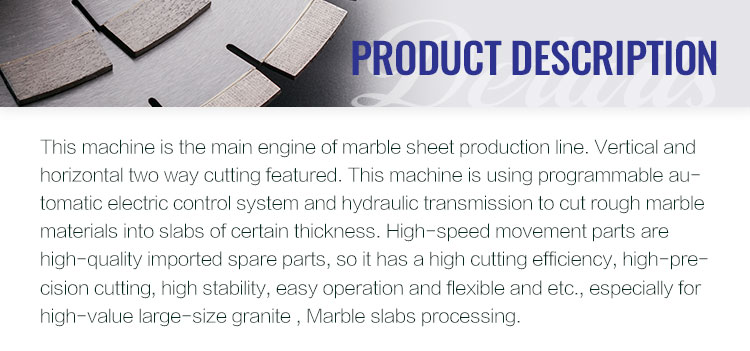800mm Max Cutting Thickness Stone Block and Tile Cutter for Granite Marble Block