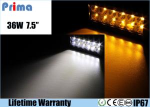 China 36W Remote Control LED Light Bar , Double Row Amber White Led Offroad Light Bar on sale