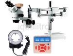 Inspection and Measurement Zoom Stereo Microscope with Magnification 8X - 70X