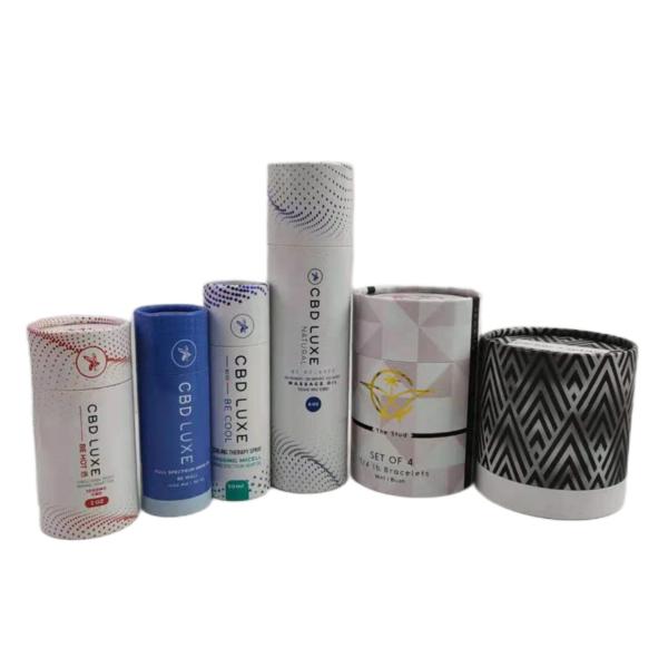 Quality Personalized Tube Packaging Box Recyclable Paper Tube For Cosmetics Bottles for sale