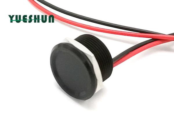 Quality Black Color 19mm Piezo Touch Switch , Waterproof Pressure Button Switch for sale