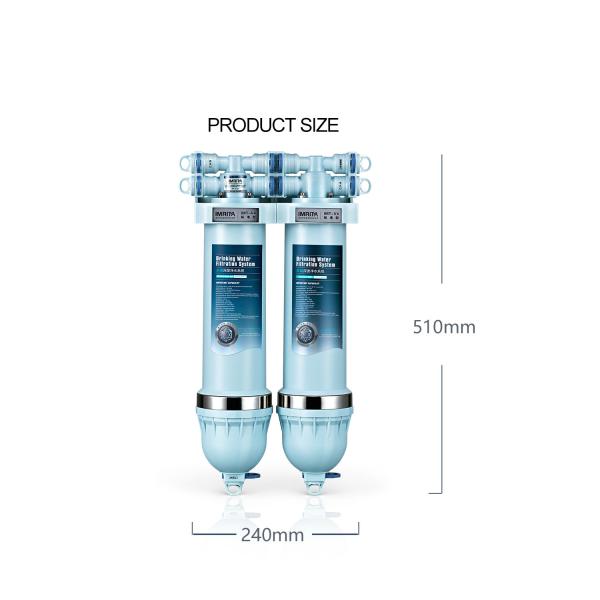 Quality 2 Stage Multiscene Under Sink Water Purifier System 240x115x510mm for sale