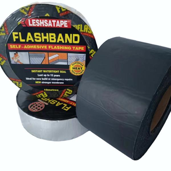 Quality Popular Gun Grey Aluminum foil joint tape bitumen self adhesive bitumen window tape flashing for sale