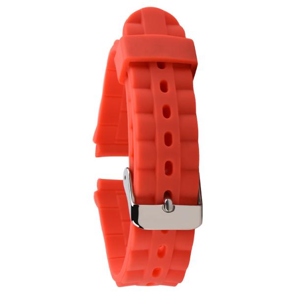 Quality 20x18mm Silicone Rubber Watch Strap Bands Breathable Red Color for sale