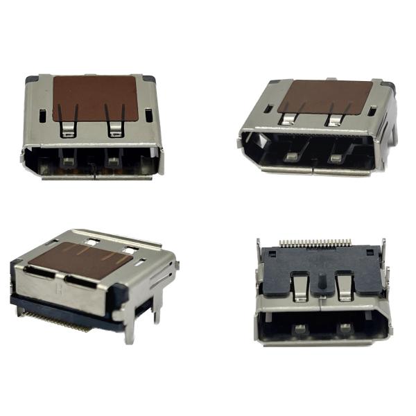 100V SMT USB DP Socket Connector Receptacle 4 Legs Female 5 Pin