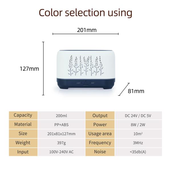 Ultrasonic Aroma Machine For Fragrance Tabletop Installation Flame Humidifier