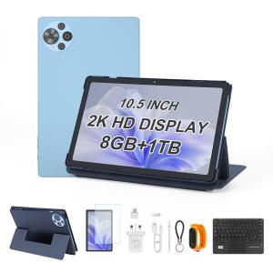C Idea 10.5 Inch Android 14 Tablet 2k Screen Smart Tablet PC CM10500 Plus Blue