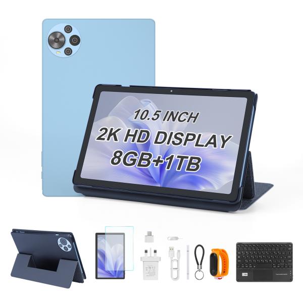 Quality C Idea 10.5 Inch Android 14 Tablet 2k Screen Smart Tablet PC CM10500 Plus Blue for sale