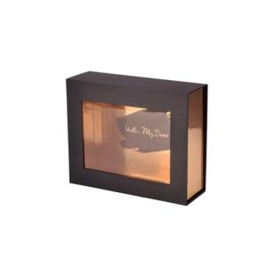 China Embossing Magnetic 500gsm PVC Window Paper Box Collapsible CCNB on sale