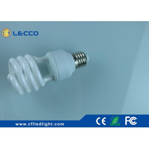 Half Spiral Energy Efficiency Compact Fluorescent Lamps CFL E27 Tricolor 2700K - 6400K