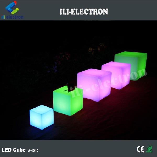 color changing plastic illuminated cube lights