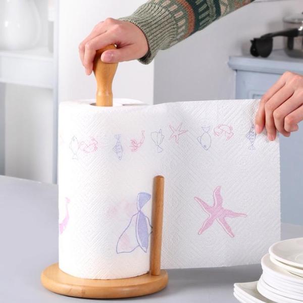Solid Wood OEM Tissue Paper Roll Holder Kitchen