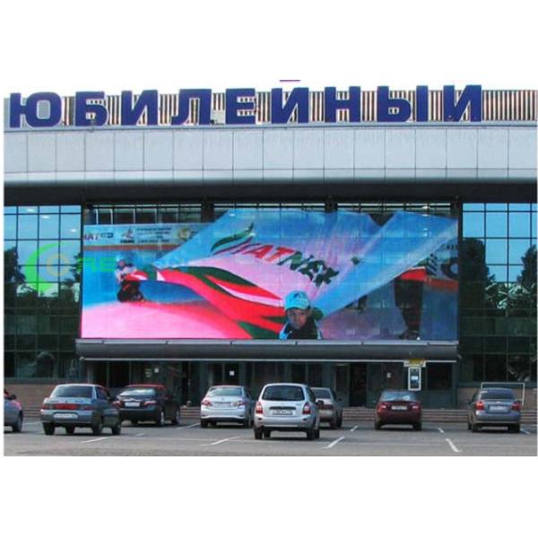 Full Color Transparent LED Video Wall Advertising Stage Performance On Building Wall