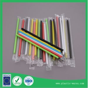 Buy cheap Diameter 6mm length 185mm Drinking straw for juice in colorful individual package product