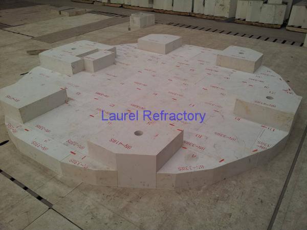 Quality Fused Zircon Corundum Refractory Brick Erosion Resistance ISO9001 for sale