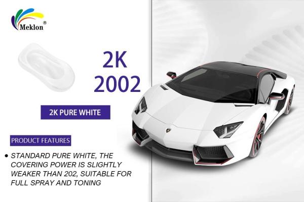 Quality UV Resistant Pure White Auto Paint Nontoxic Moistureproof Solid Colour for sale