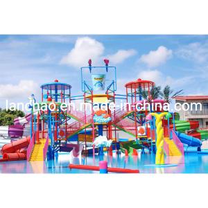 15m Height Large Splash Water Playground Fiberglass Water Play House OEM