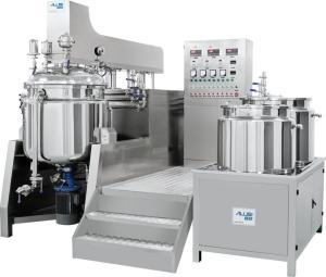 China 1200-1800PCS/H SUS304 & SUS316L Vacuum Emulsifier Mixer Homogenizer Toothpaste Production Line on sale