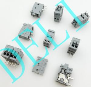 China DL141AR-XX-2.5 150V 2A PCB Spring Connecting Brass Terminal Block 2.5mm on sale