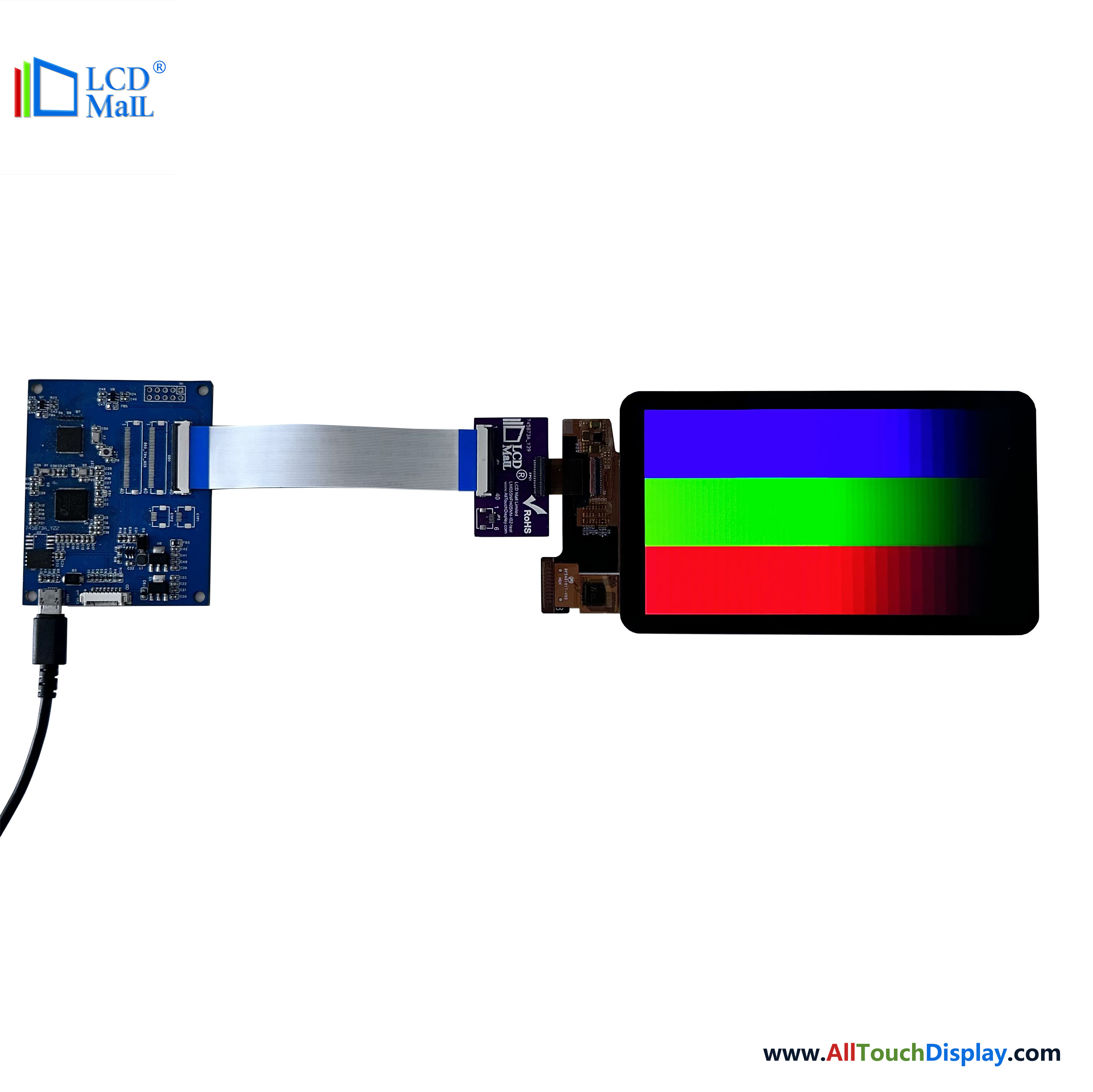 5.5'' AMOLED LCD Display 1080*1920 IPS OLED Screen MIPI Interface With Oncell Capacitive Touch