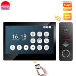 IP/WiFi 4 Wire HD Touch Screen Video Intercom Smart Home Tuya Wire/Wireless