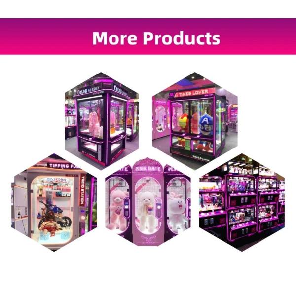 PVC Material Dream Doll Claw Machine With LED Light / Arcade Crane Machine