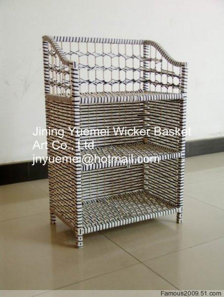 Quality rattan furniture shoe cabinet box bookshelf drawer storage holder rack layer rattan basket for sale