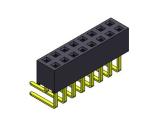 2.54mm Dual Row R/A Dip TYPE PCB Header Connector 2*2PIN To 2*40PIN
