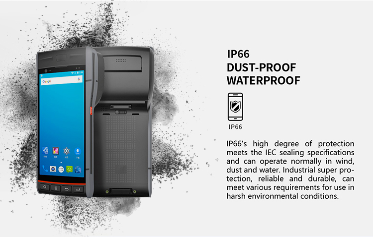 Waterproof Android Handheld PDA Sticker Label Printer Device For Express Logistics Shipping Label Printing