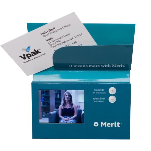 7 Inches LCD Video Business Cards Full Color Double Sided Printing