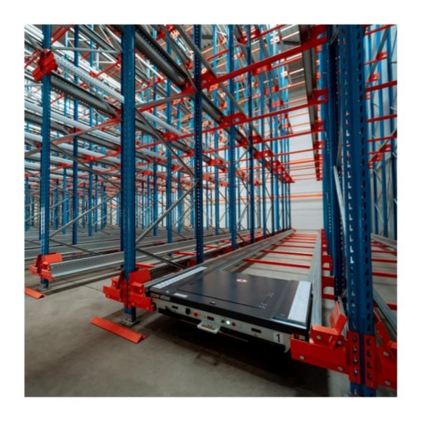 Automatic Warehouse Stacking Rack Heavy Duty Radio Shuttle Pallet Racking