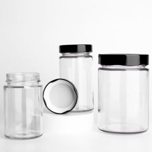 China Wholesale Round Glass Pickles Jar 195ml 240ml 350ml  Honey Spice Chili Sauce Tomato Paste Jelly Glass Jars on sale