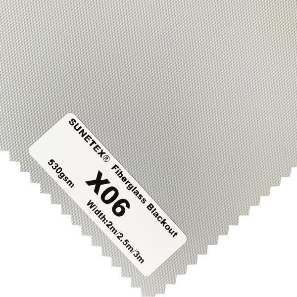 Quality Shades Blinds PVC Plus Fiberglass Blackout Curtain Fabric Roll For Curtain for sale