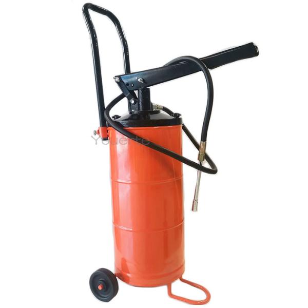 Quality 15l Trolley Hand Operated Grease Pump Wheel Manual Dispenser for sale